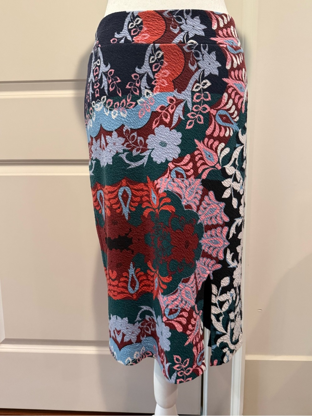 Maeve Anthropologie Floral Jacquard Pencil Skirt Size S